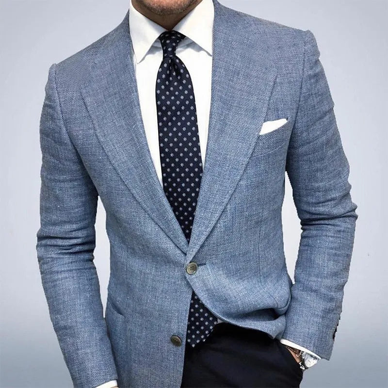 Harold Men's Blazer Jacket | Textured Lightweight Spring Design 1