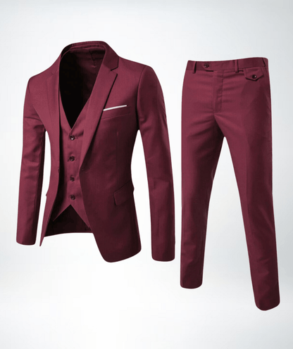 Harrison Men's Three Piece Suit Set | Slim Fit, Elegant Design 3