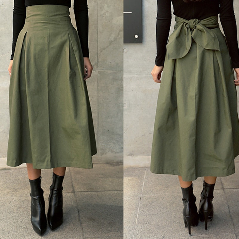 Haven Women's Midi Skirt | High-Waisted Elegance 3