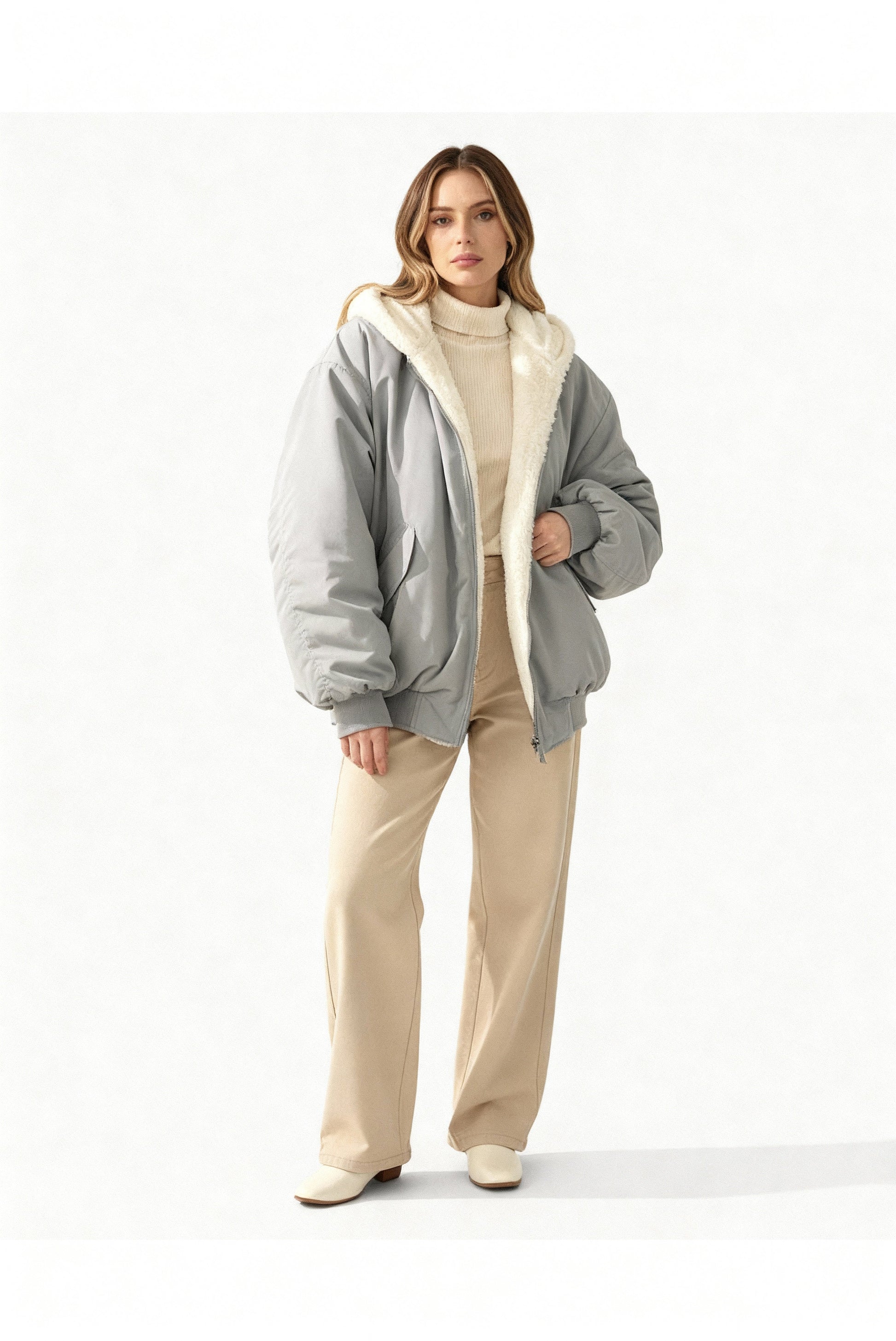 Haven Women's Oversized Winter Jacket | Soft Fabric, Trendy Design 0
