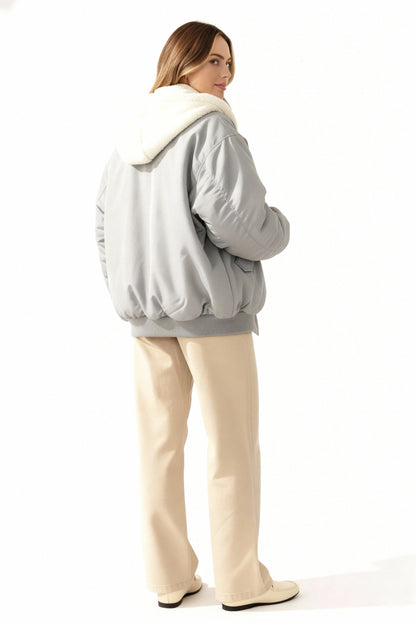Haven Women's Oversized Winter Jacket | Soft Fabric, Trendy Design 3