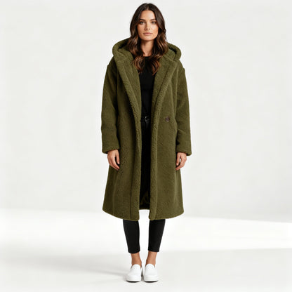 Haven Women's Teddy Coat | Cozy Hooded Design 1