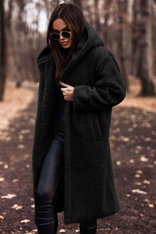 Haven Women's Teddy Coat | Cozy Hooded Design 10