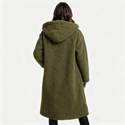 Haven Women's Teddy Coat | Cozy Hooded Design 3