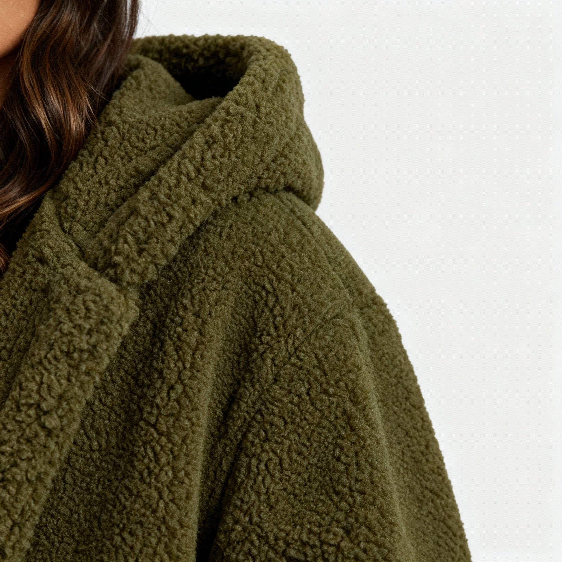 Haven Women's Teddy Coat | Cozy Hooded Design 5