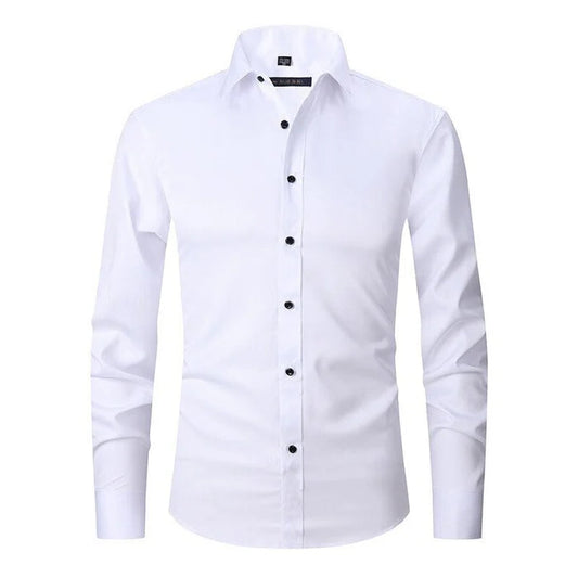 Hector Men's Stretch Shirt | 95% Polyester, Slim Fit 0
