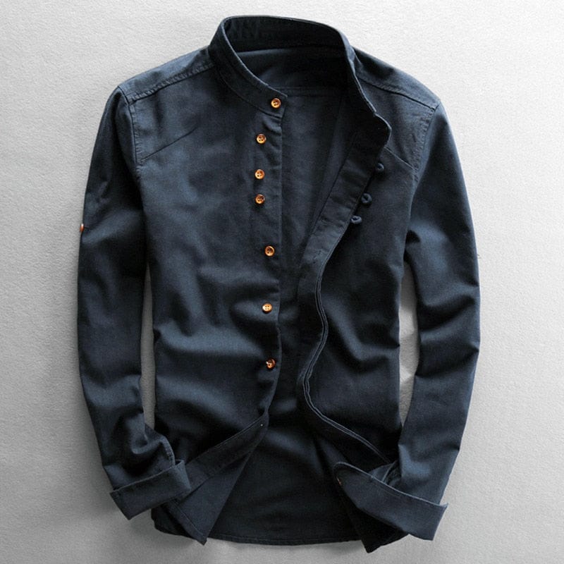 Heidi Men's Shirt | 90% Cotton Blend, Elegant Japanese Design 0