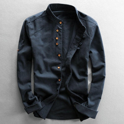 Heidi Men's Shirt | 90% Cotton Blend, Elegant Japanese Design 0