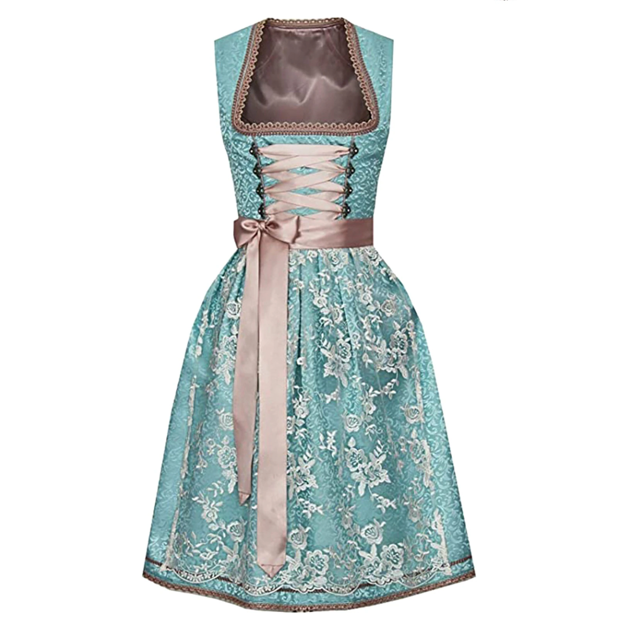 Heidi Women's Dirndl Costume | Satin Fabric, Traditional Design 0