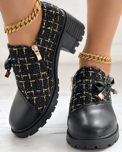 Heidi Women's Heels | Black Lace Detail, Comfortable Fit 4