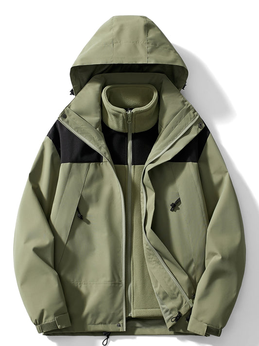 Hera Women's 3-in-1 Hooded Fleece Winter Jacket | Thermal Insulation, Stylish 0