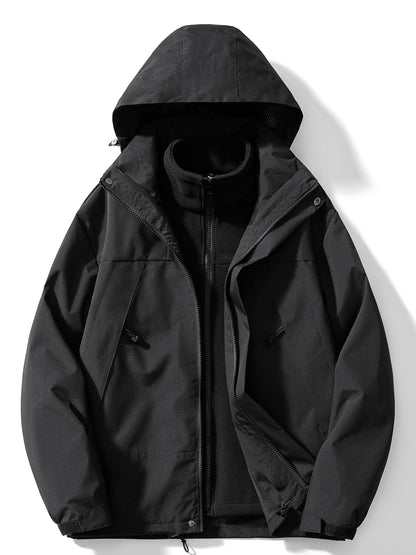Hera Women's 3-in-1 Hooded Fleece Winter Jacket | Thermal Insulation, Stylish 3