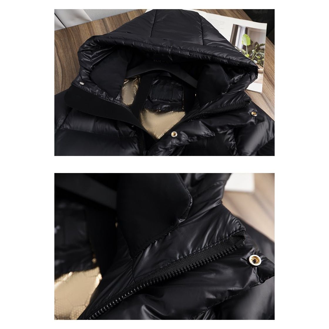 Hera Women's Black Puffer Jacket | Lightweight Goose Down, Urban Style 7