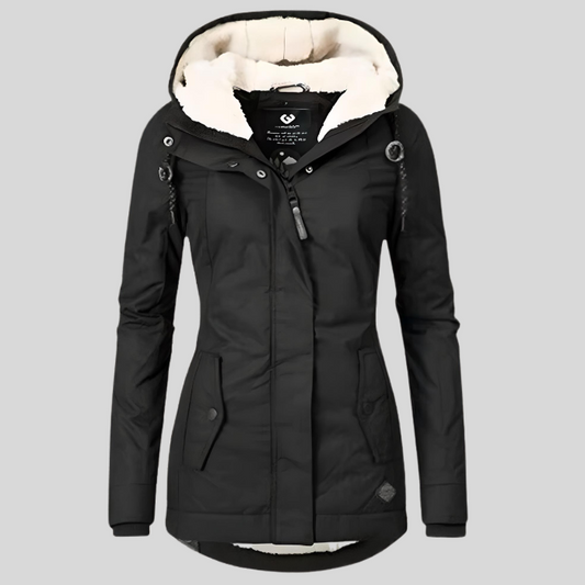 Hera Women's Black Puffer Jacket | Water-Repellent, Casual Comfort 1