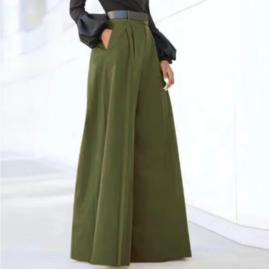 Hera Women's High Waist Trousers | Wide Leg Design 0