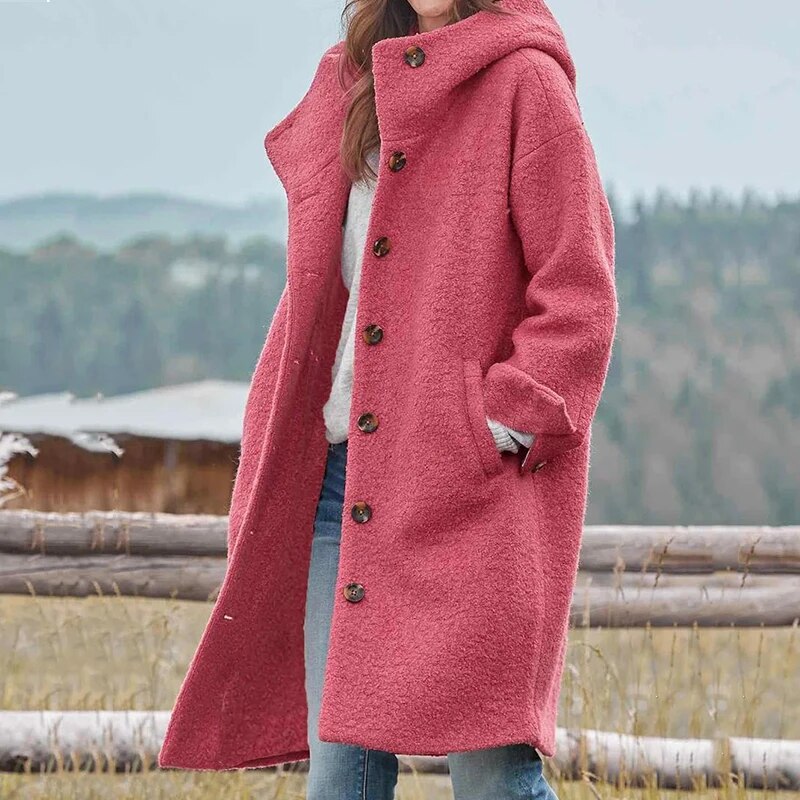 Hera Women's Long Puffer Coat | Cozy Fleece, Korean Inspired 4