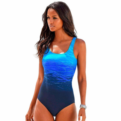 Hera Women's One-Piece Swimsuit | Quick-Dry Ombre Design 3