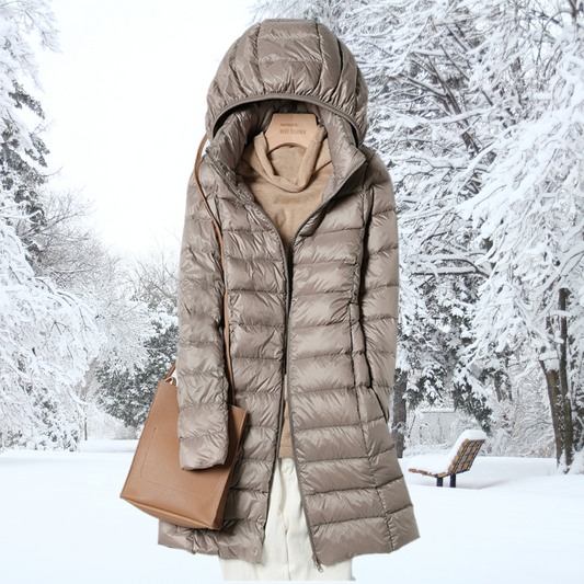 Hera Women's Puffer Jacket | Ultralight Down, Removable Hood 0