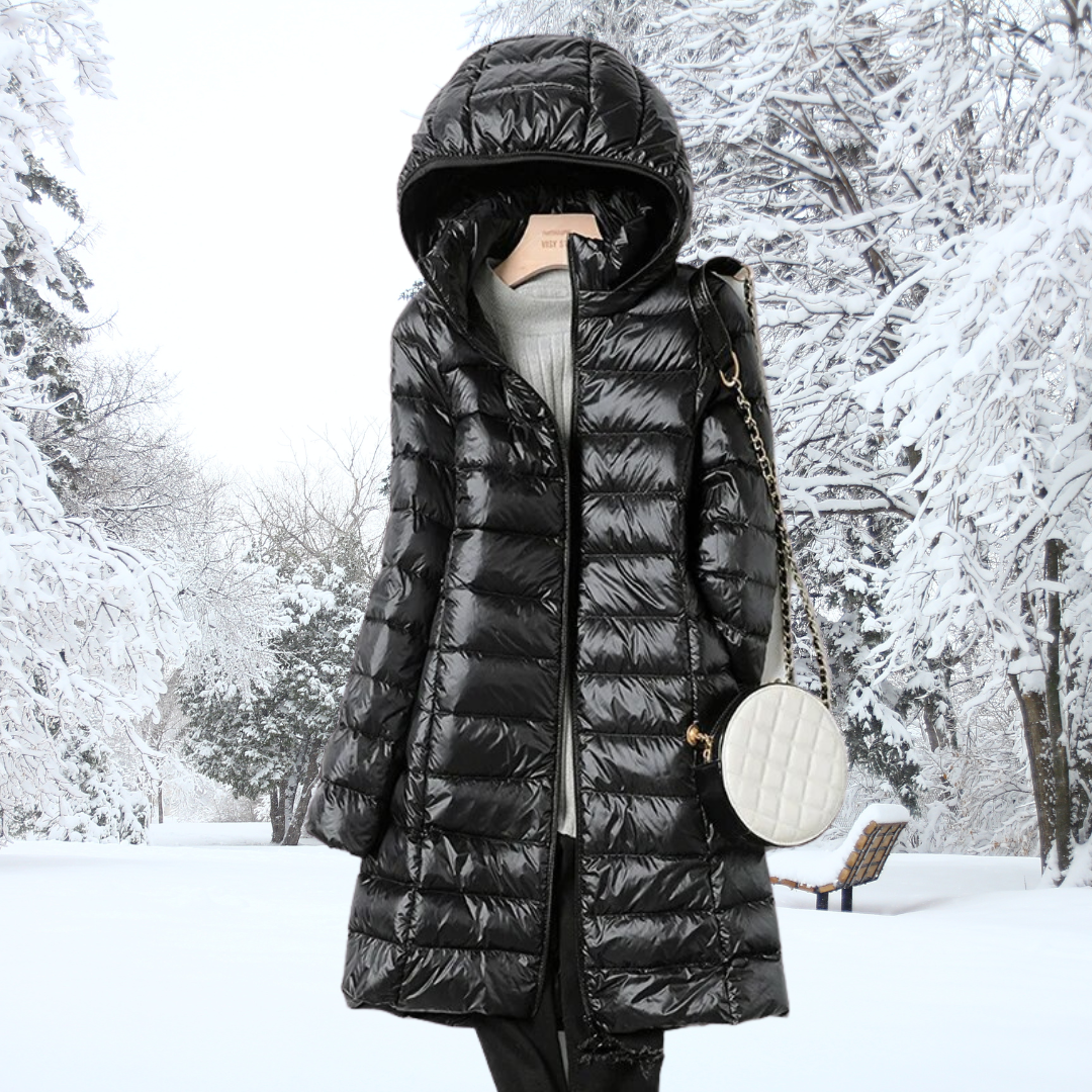Hera Women's Puffer Jacket | Ultralight Down, Removable Hood 3
