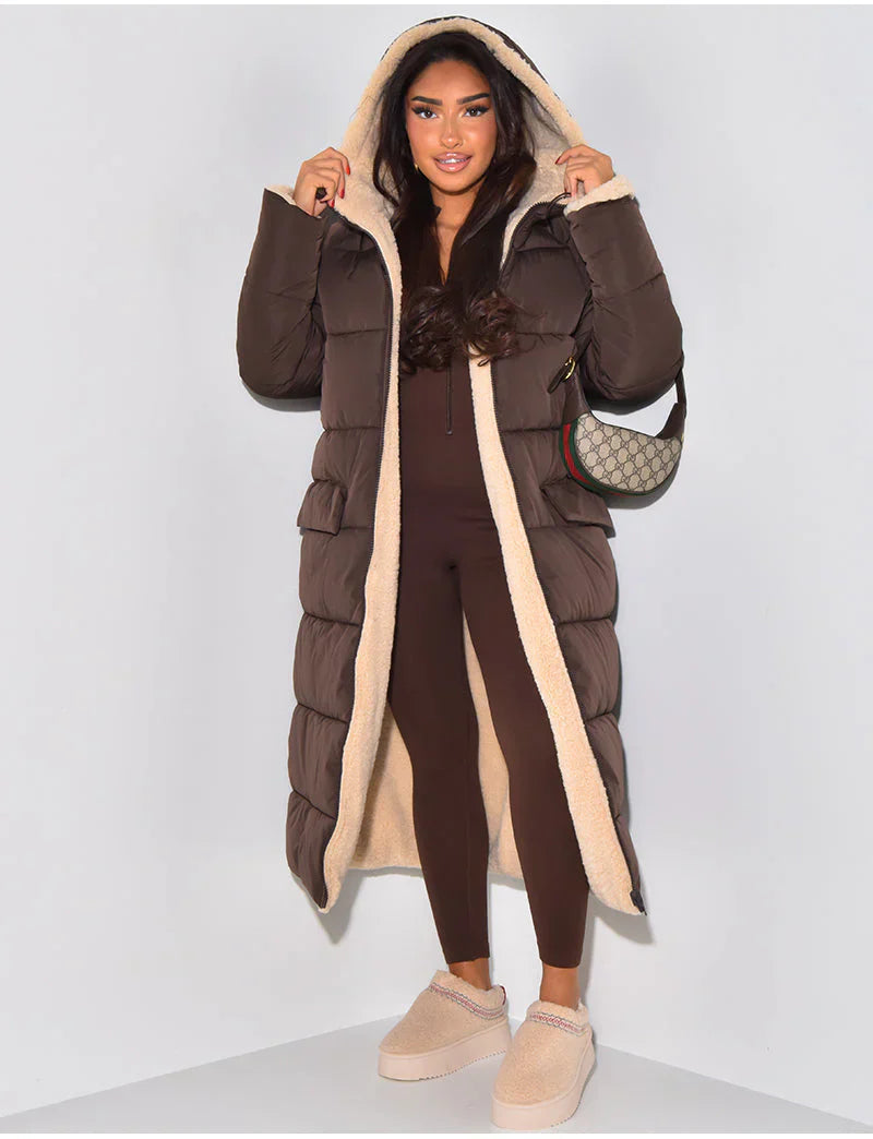 Hera Women's Reversible Winter Jacket | Elegant Black 11