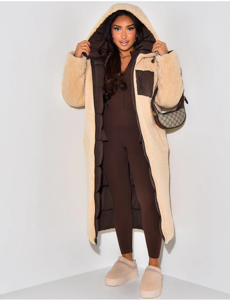 Hera Women's Reversible Winter Jacket | Elegant Black 3
