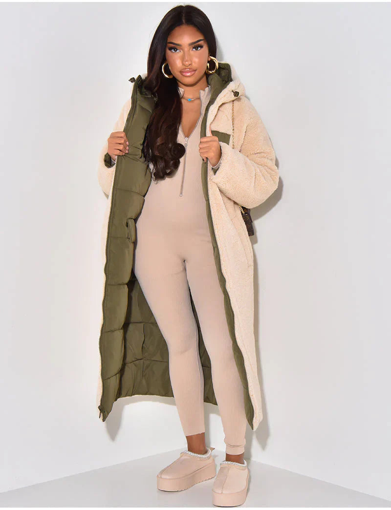 Hera Women's Reversible Winter Jacket | Elegant Black 6