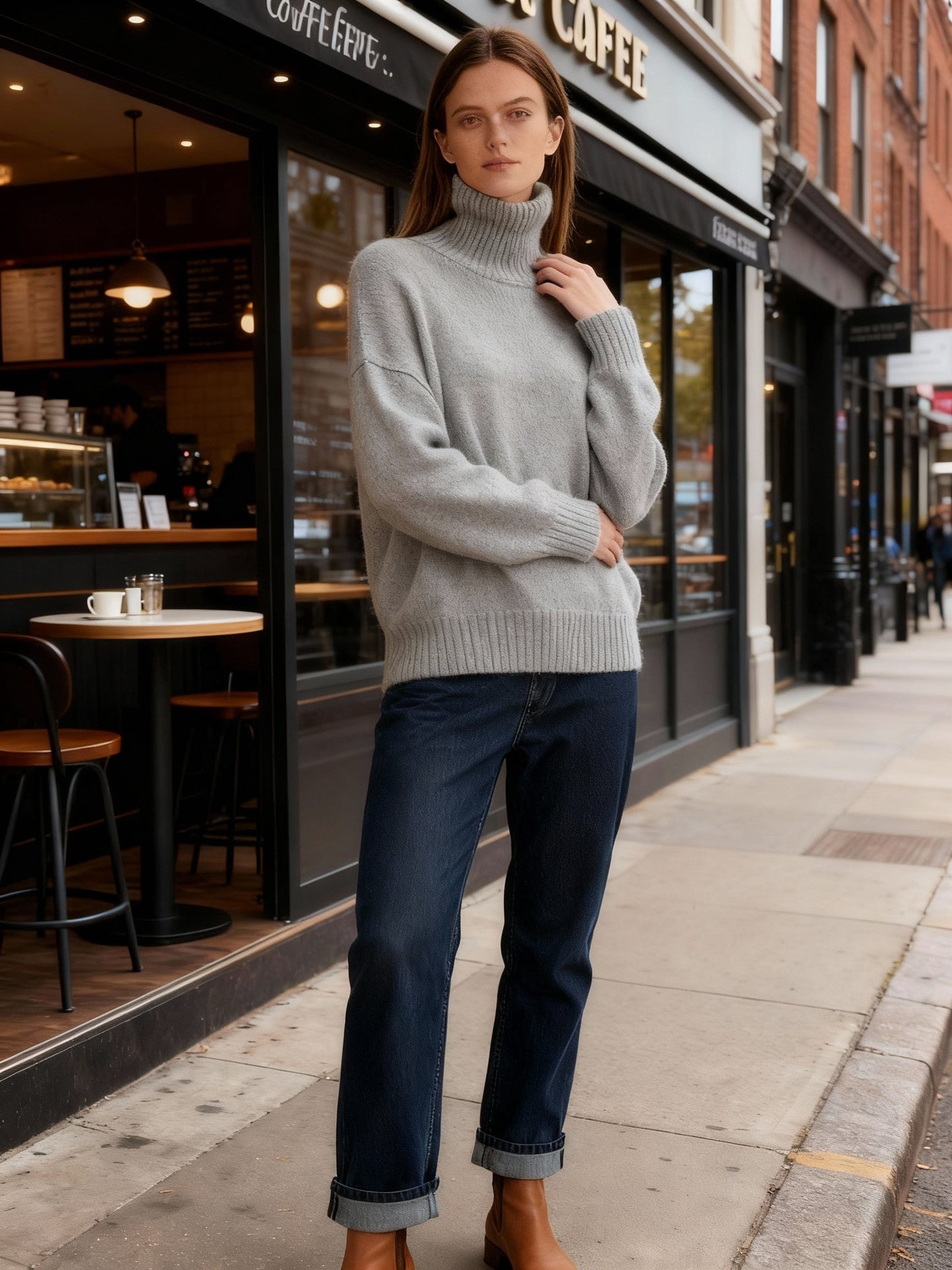 Hera Women's Turtleneck Sweater | Soft Acrylic Knit, Warm & Comfortable 3