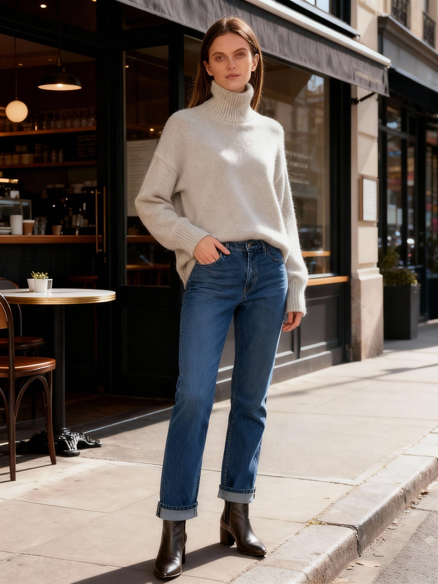 Hera Women's Turtleneck Sweater | Soft Acrylic Knit, Warm & Comfortable 4