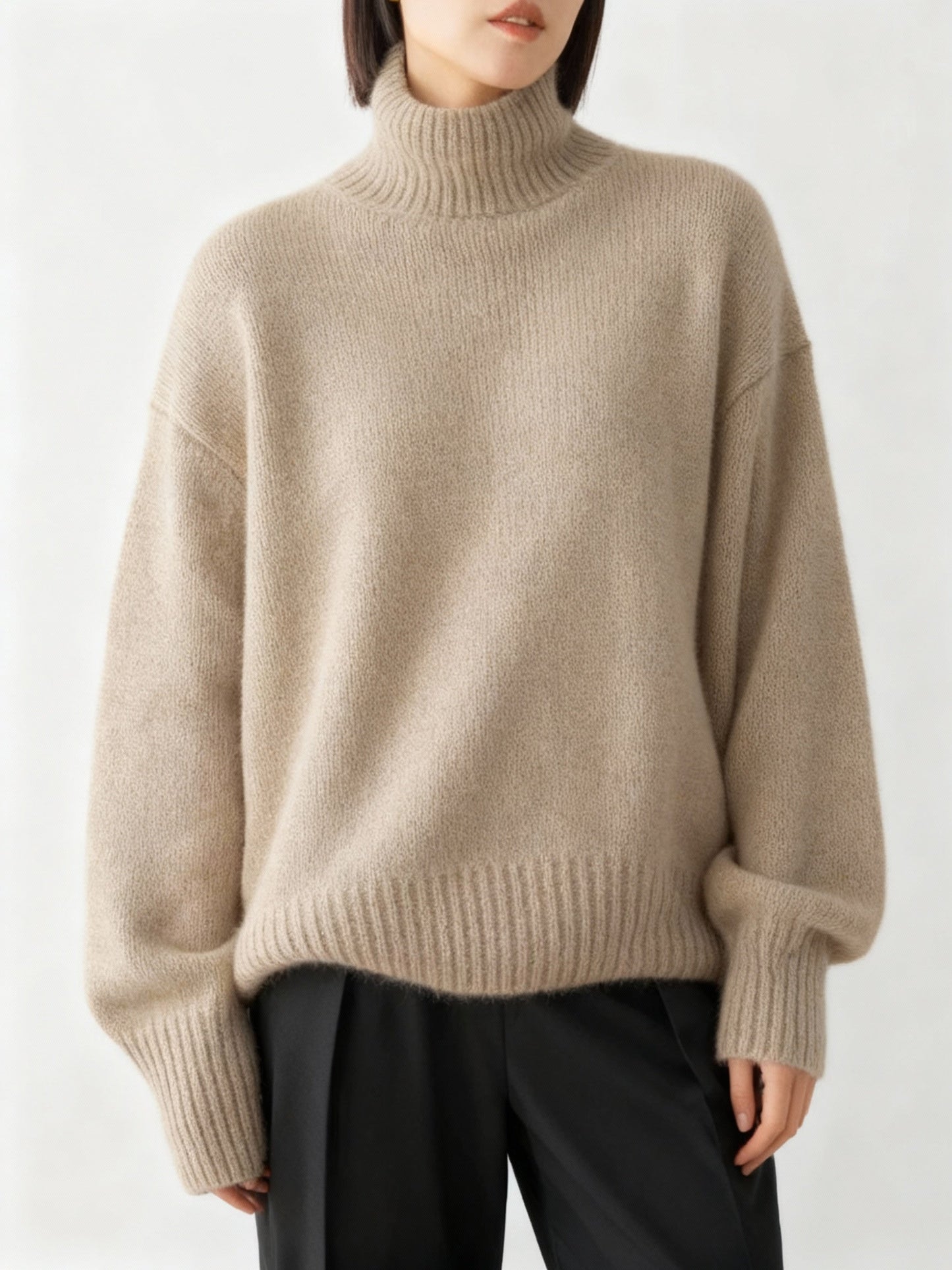 Hera Women's Turtleneck Sweater | Soft Acrylic Knit, Warm & Comfortable 7