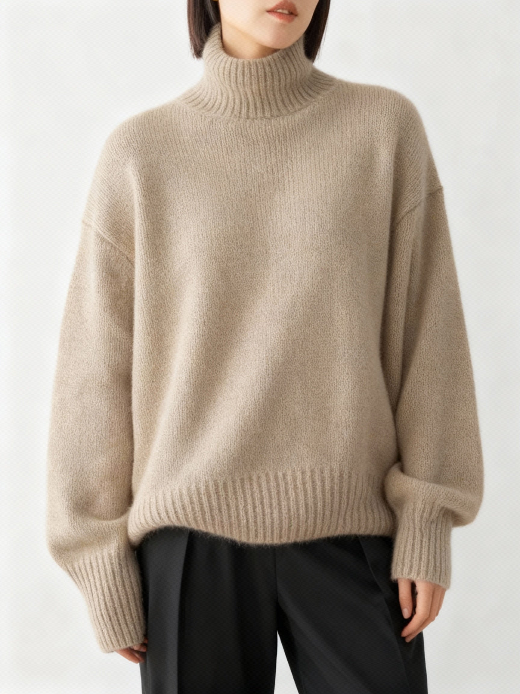 Hera Women's Turtleneck Sweater | Soft Acrylic Knit, Warm & Comfortable 7