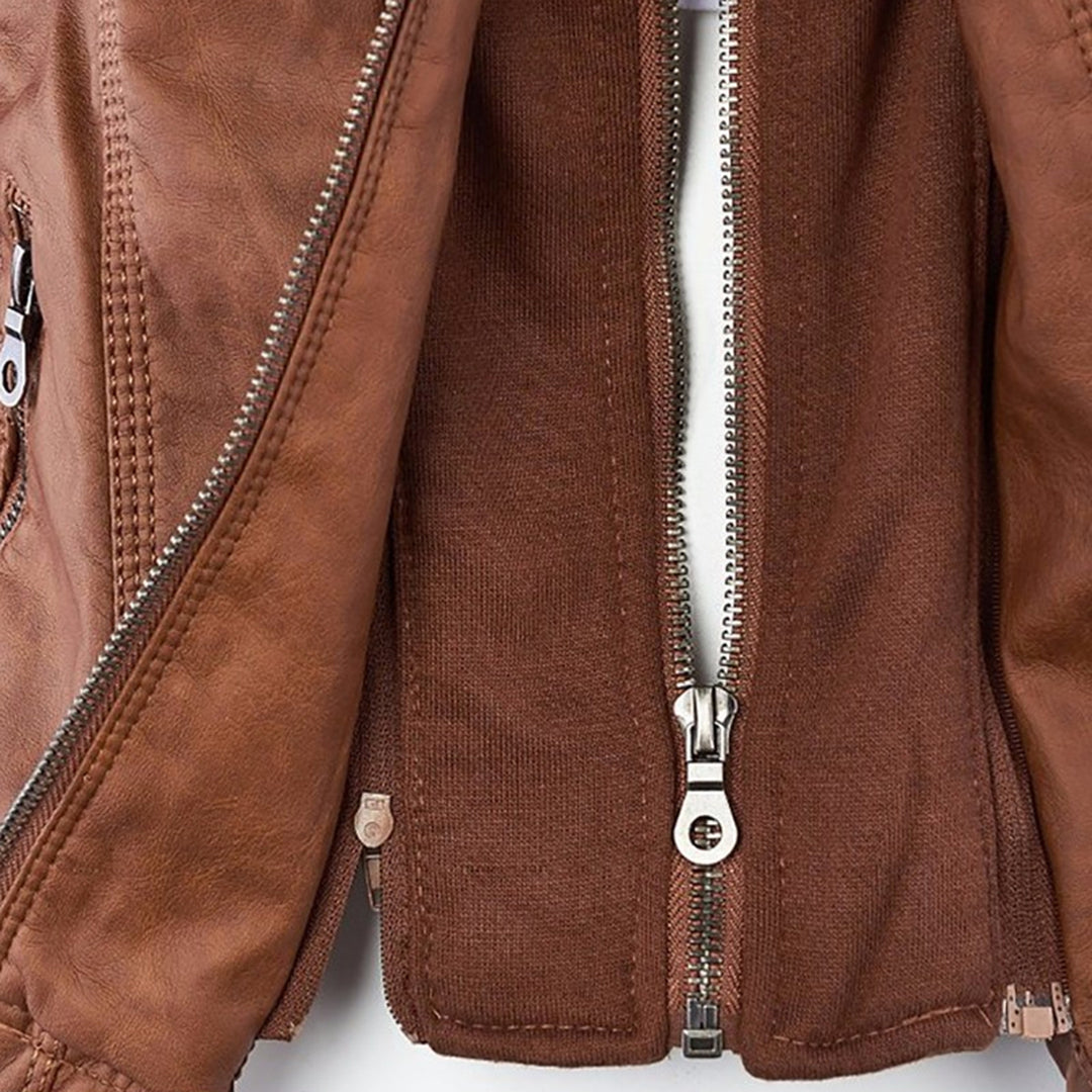 Hera Women's Weatherproof Jacket | PU Leather, Elegant Design 2