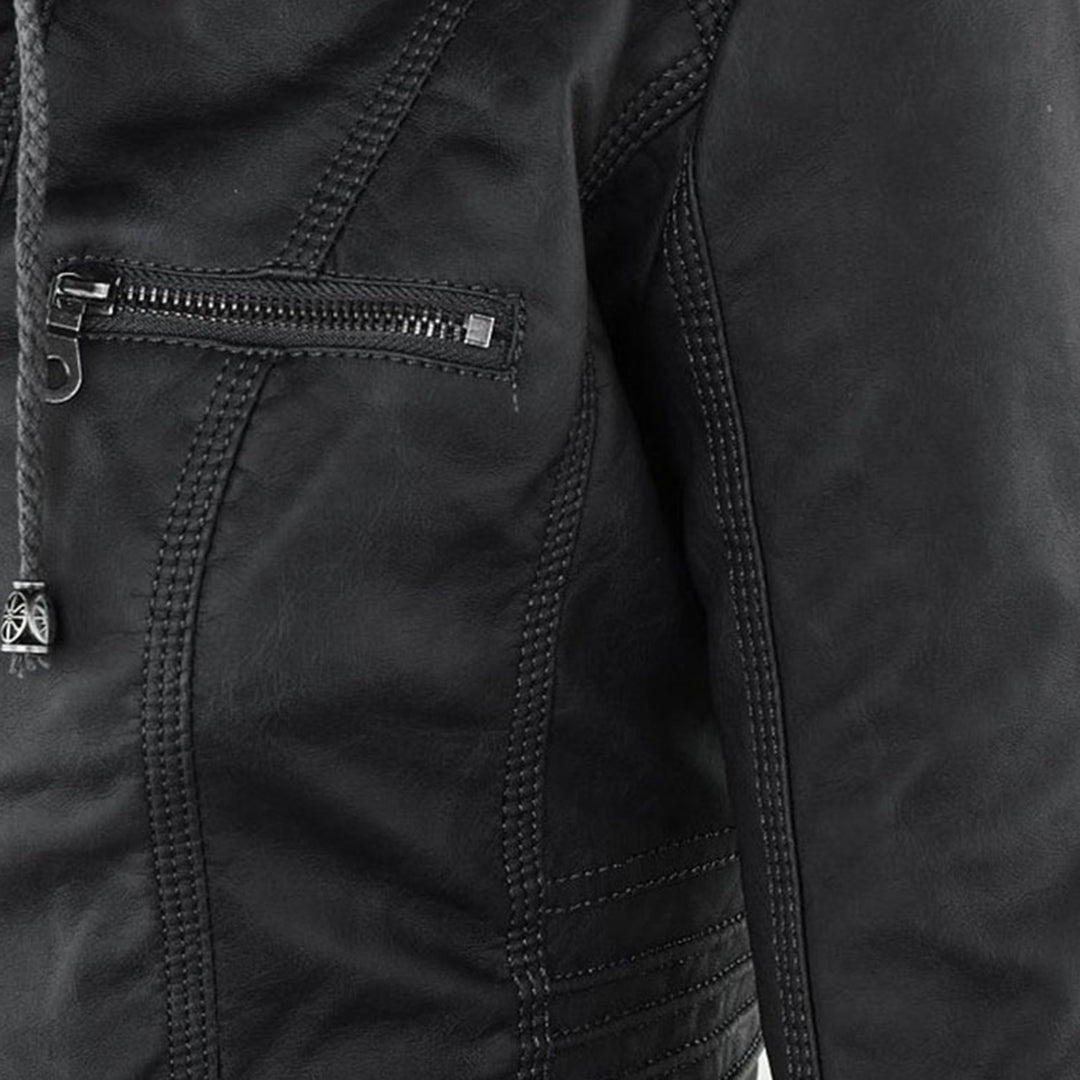 Hera Women's Weatherproof Jacket | PU Leather, Elegant Design 4