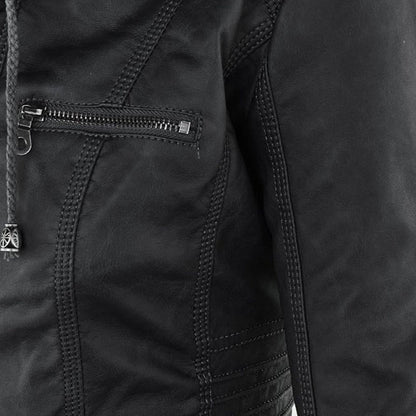 Hera Women's Weatherproof Jacket | PU Leather, Elegant Design 4