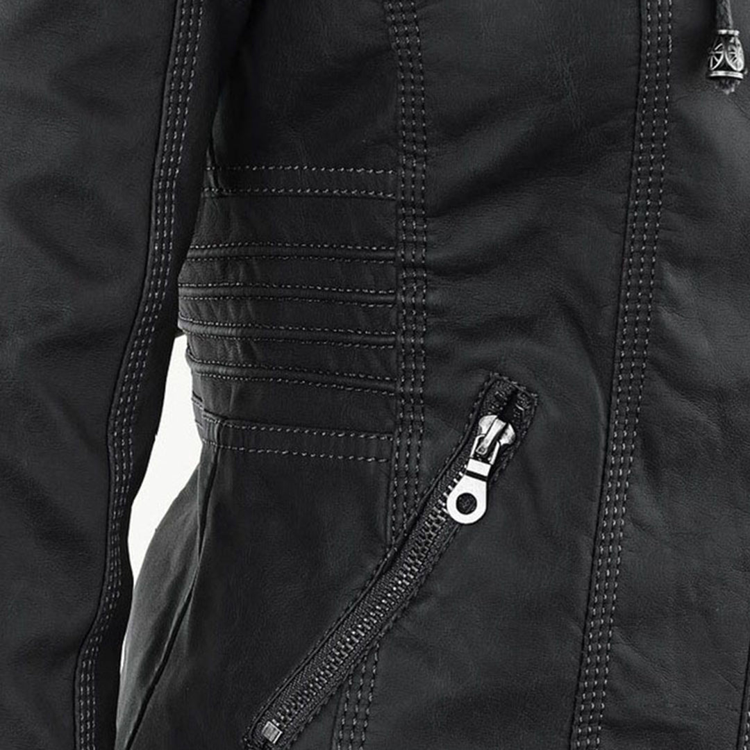Hera Women's Weatherproof Jacket | PU Leather, Elegant Design 5