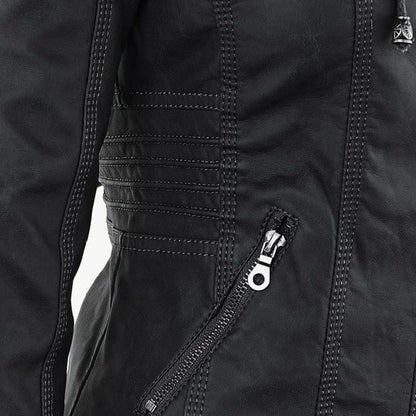 Hera Women's Weatherproof Jacket | PU Leather, Elegant Design 5