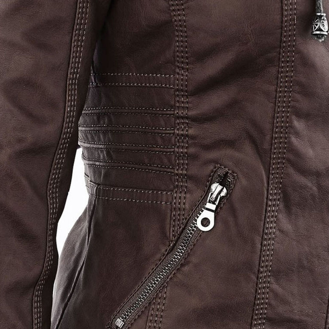 Hera Women's Weatherproof Jacket | PU Leather, Elegant Design 6