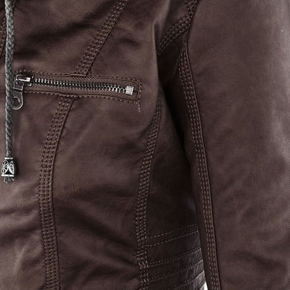 Hera Women's Weatherproof Jacket | PU Leather, Elegant Design 7