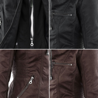 Hera Women's Weatherproof Jacket | PU Leather, Elegant Design 8
