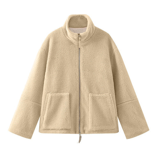 Hera Women's Wool Jacket | Cozy Lambswool, Casual Oversized 0