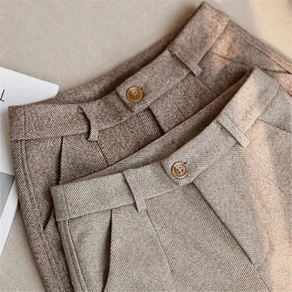 Hera Women's Wool Trousers | Elegant Slim Fit 1