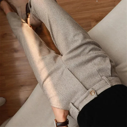 Hera Women's Wool Trousers | Elegant Slim Fit 4