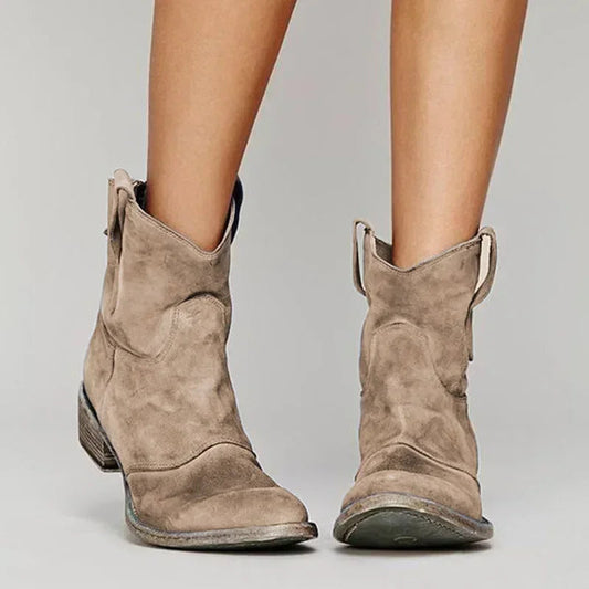 Holly Women's Cowboy Ankle Boots | Vintage Style, Comfortable Fit 0