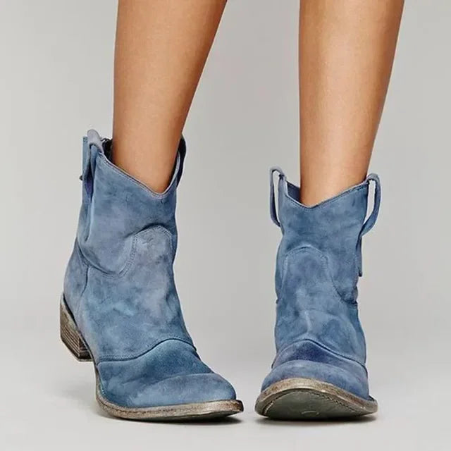 Holly Women's Cowboy Ankle Boots | Vintage Style, Comfortable Fit 2