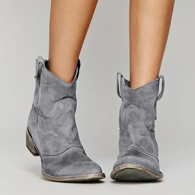 Holly Women's Cowboy Ankle Boots | Vintage Style, Comfortable Fit 3