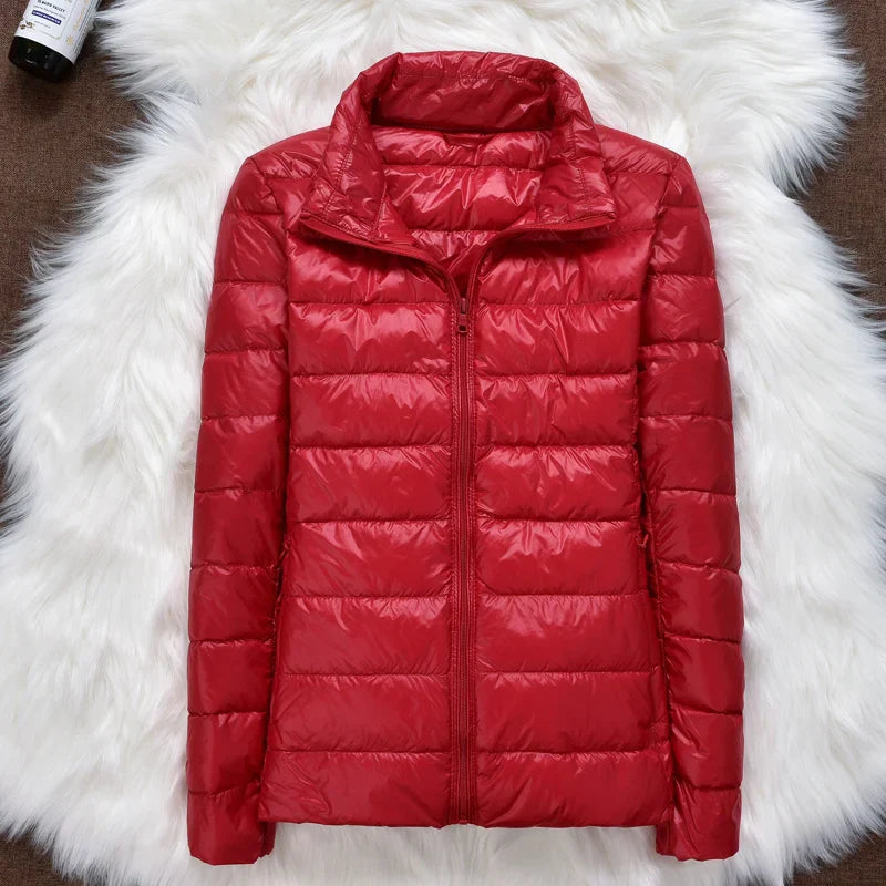 Holly Women's Puffer Jacket | Ultralight Down with Hood, Travel-Friendly 14