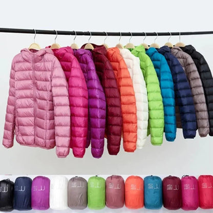 Holly Women's Puffer Jacket | Ultralight Down with Hood, Travel-Friendly 3