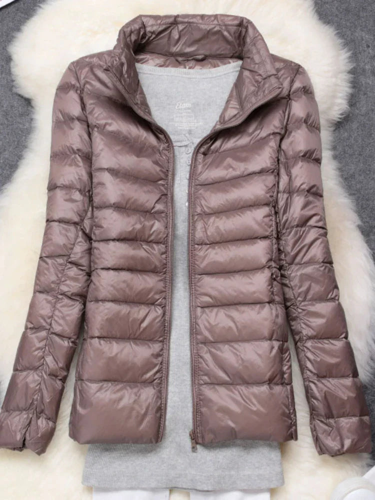Holly Women's Puffer Jacket | Ultralight Down with Hood, Travel-Friendly 6