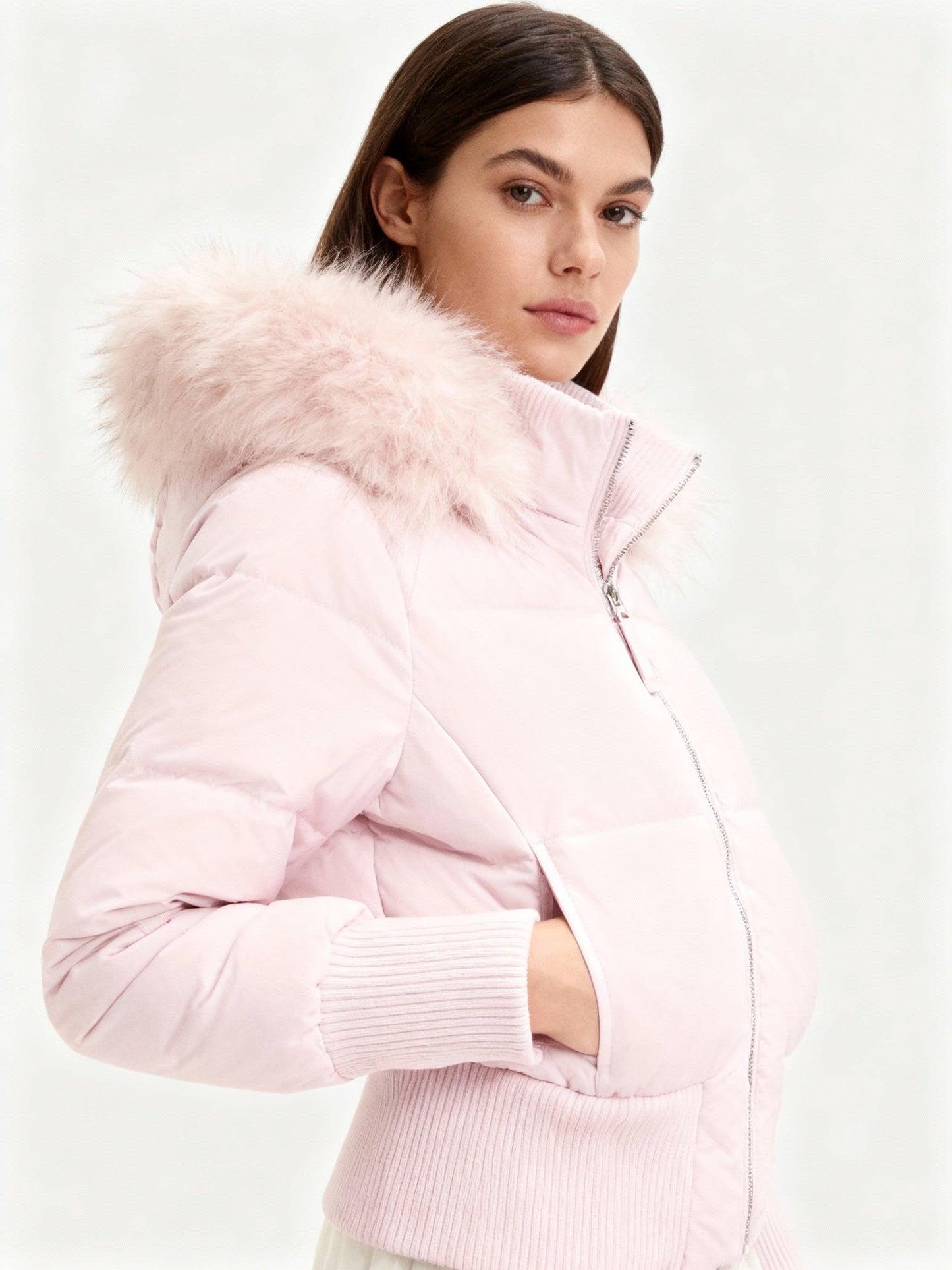 Holly Women's Quilted Winter Jacket | Removable Hood, Modern Urban Style 3