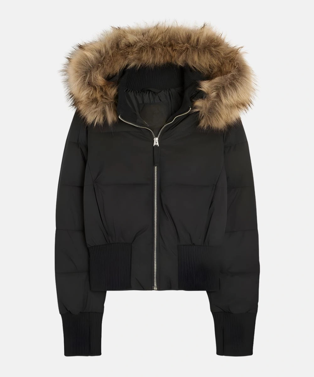 Holly Women's Quilted Winter Jacket | Removable Hood, Modern Urban Style 7