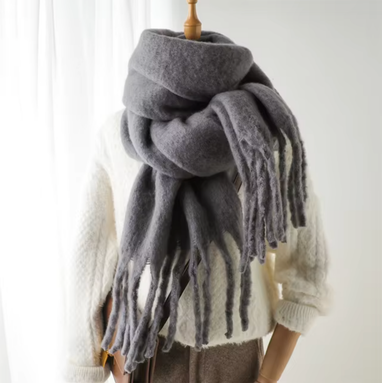 Holly Women's Winter Scarf | Cozy Warmth, Versatile Style 4